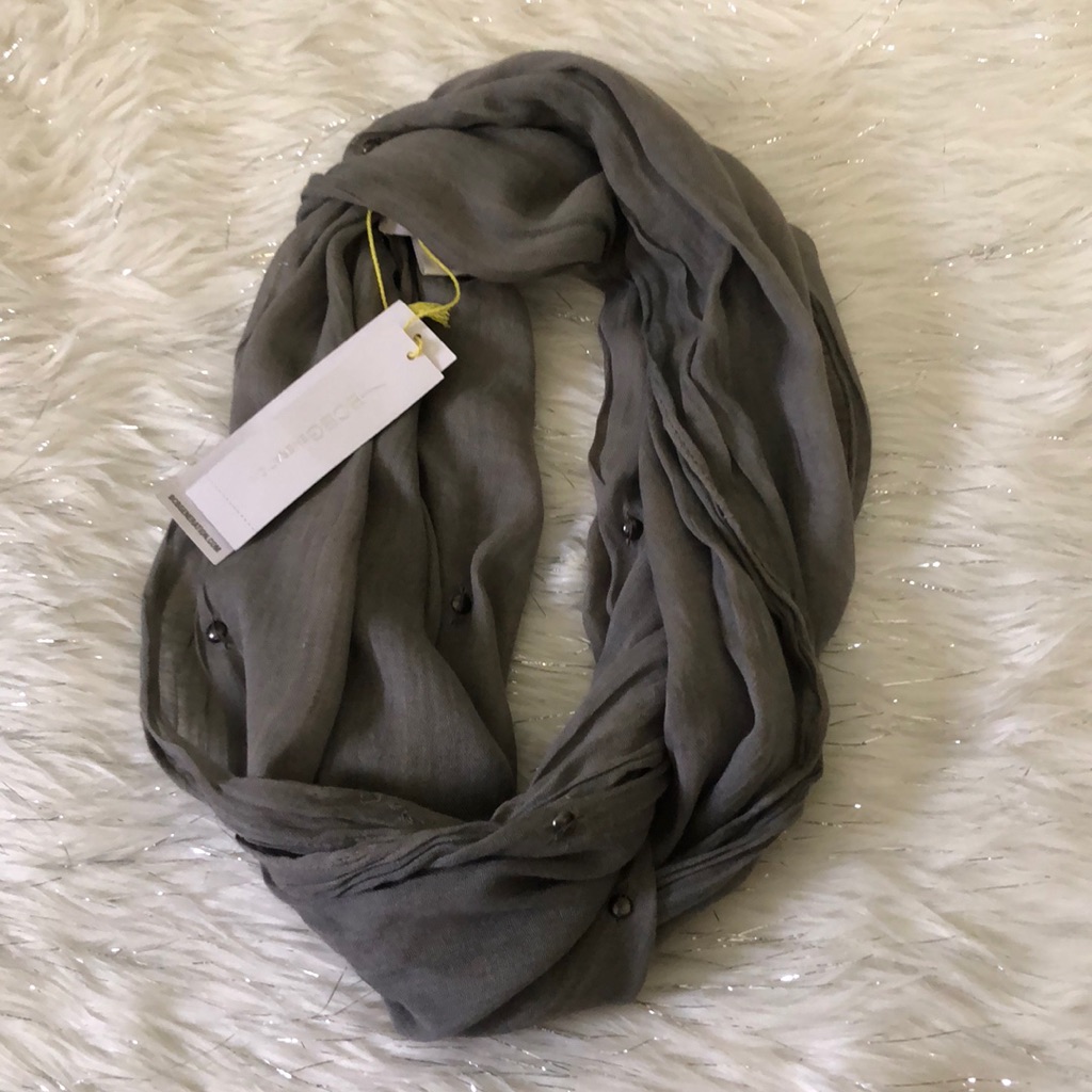 Bcbgeneration Gray Infinity Loop Scarf